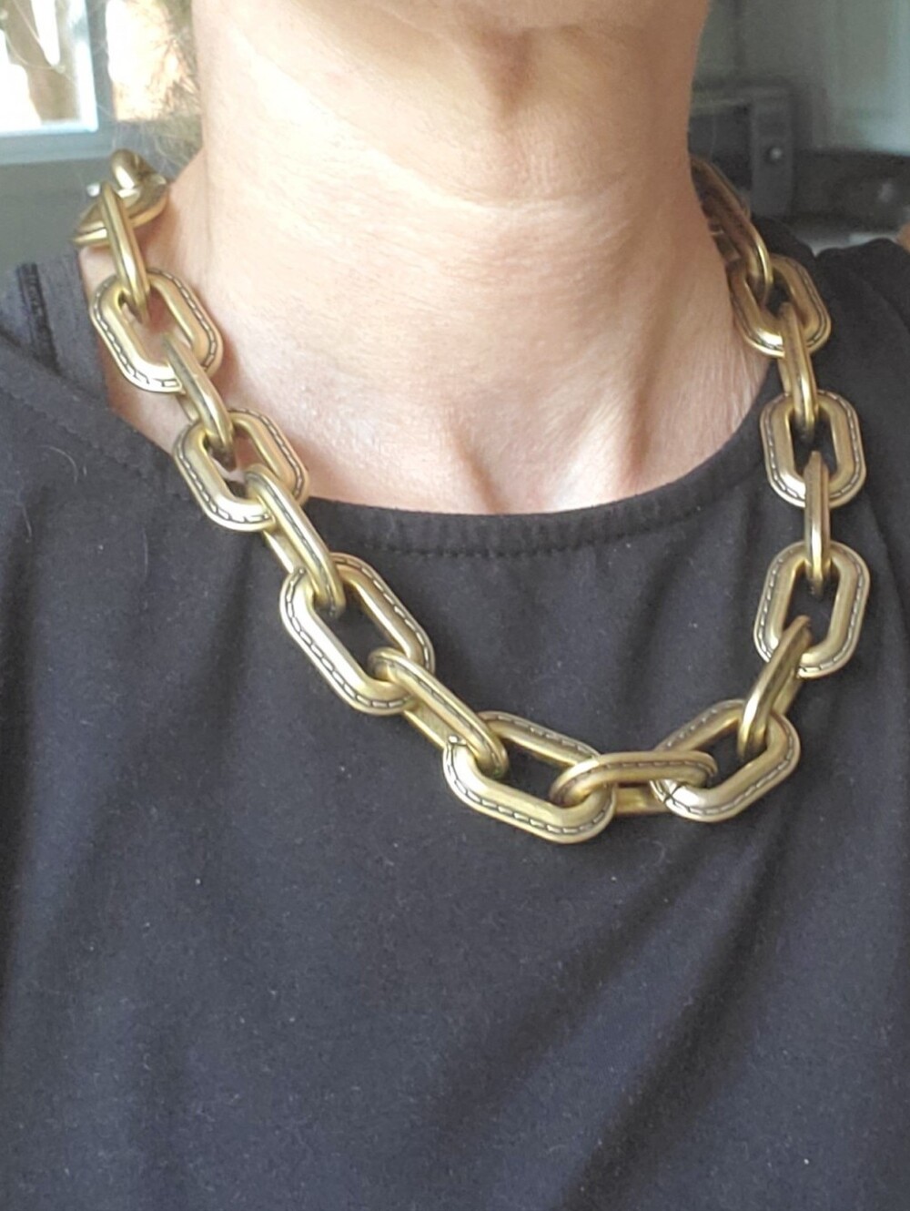 Coach Link Chain Strap For Tabby Bag Or Chunky Necklace Brass / Gold - Picture 7 of 12